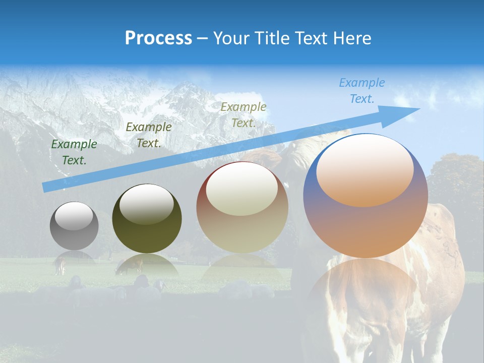 Cow Vacation Alps PowerPoint Template