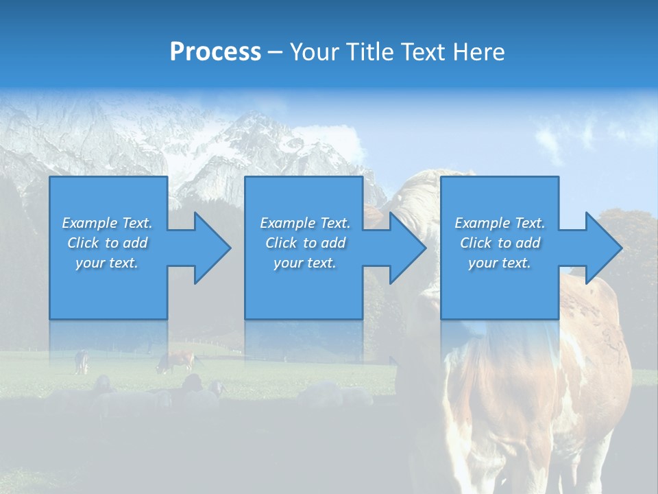 Cow Vacation Alps PowerPoint Template