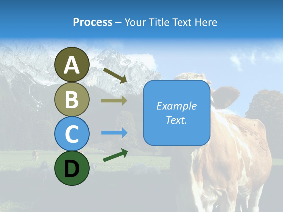 Cow Vacation Alps PowerPoint Template