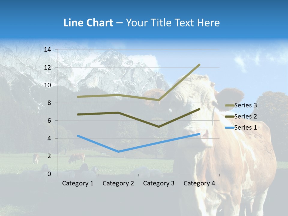 Cow Vacation Alps PowerPoint Template