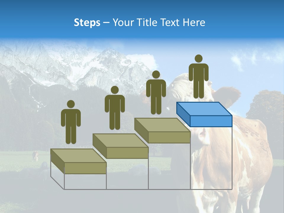Cow Vacation Alps PowerPoint Template