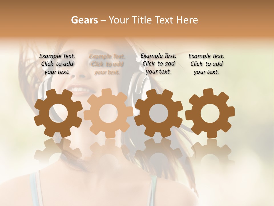 Gebirge Dachstein Kuh PowerPoint Template