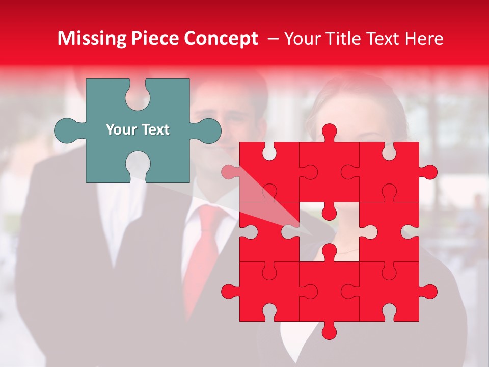 Smiling Businesswomen Team PowerPoint Template