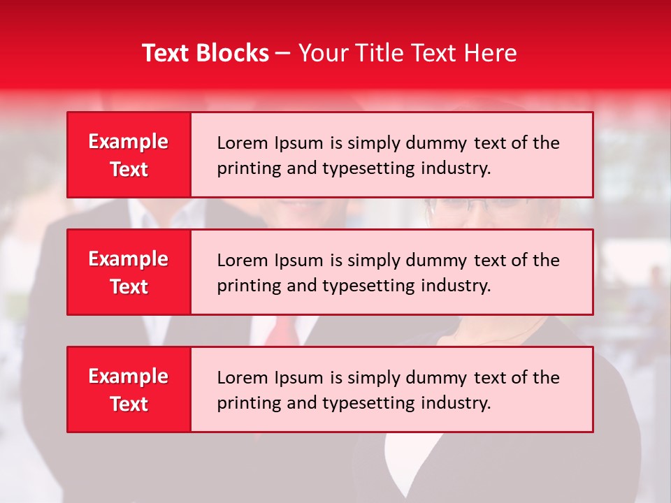 Smiling Businesswomen Team PowerPoint Template