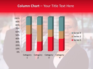 Smiling Businesswomen Team PowerPoint Template