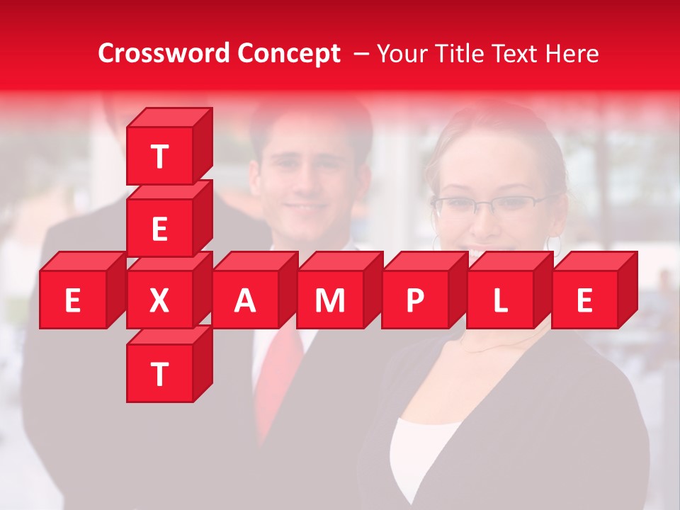 Smiling Businesswomen Team PowerPoint Template