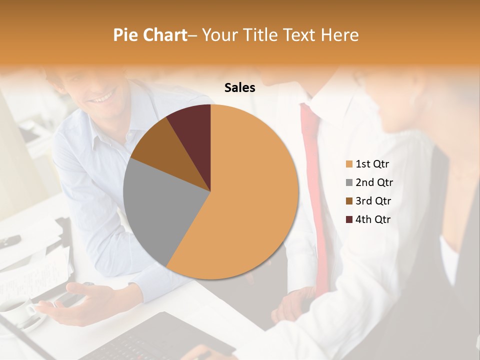Contemporary Working White PowerPoint Template