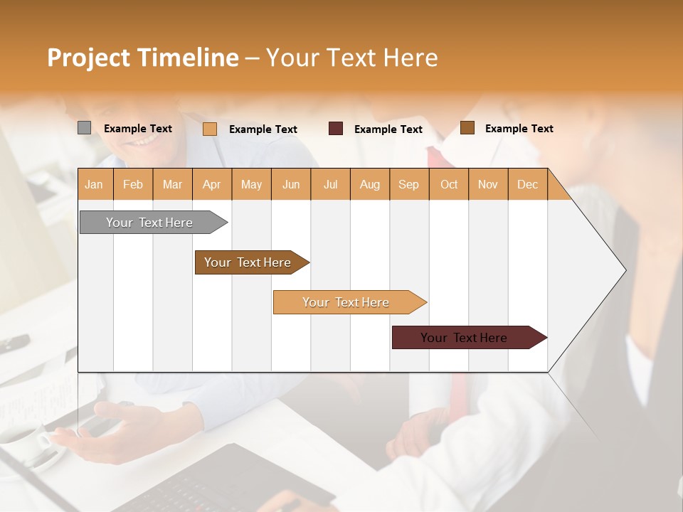 Contemporary Working White PowerPoint Template