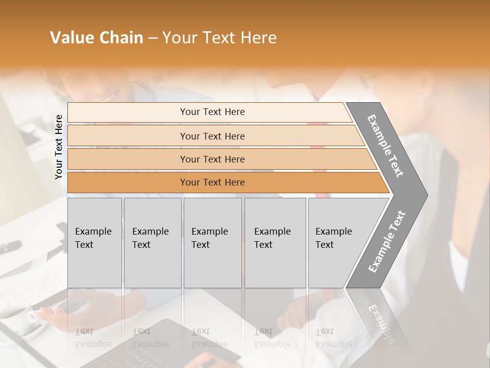 Contemporary Working White PowerPoint Template