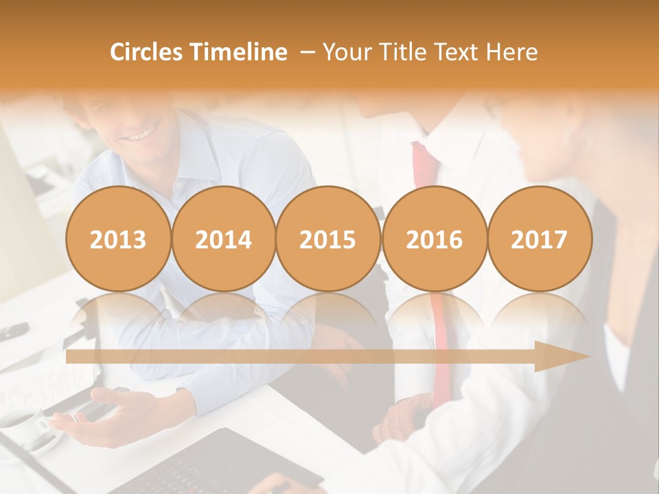 Contemporary Working White PowerPoint Template