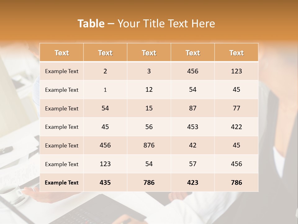 Contemporary Working White PowerPoint Template