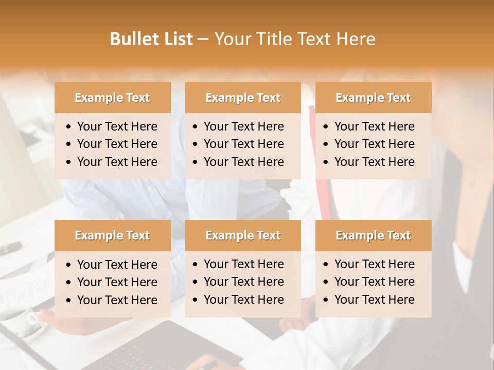 Contemporary Working White PowerPoint Template