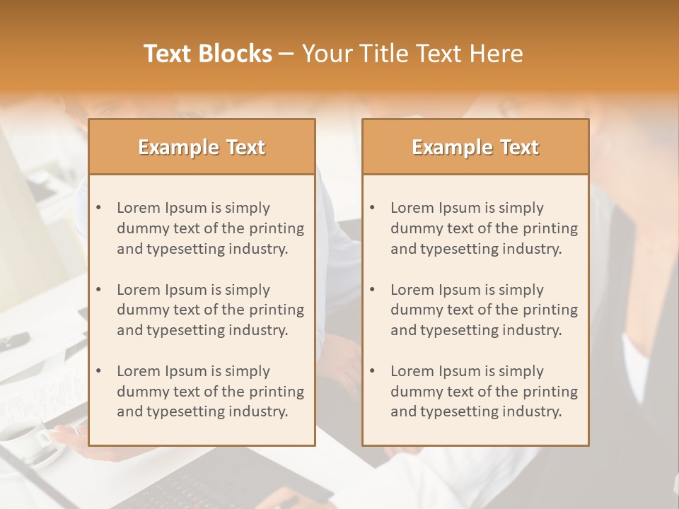 Contemporary Working White PowerPoint Template