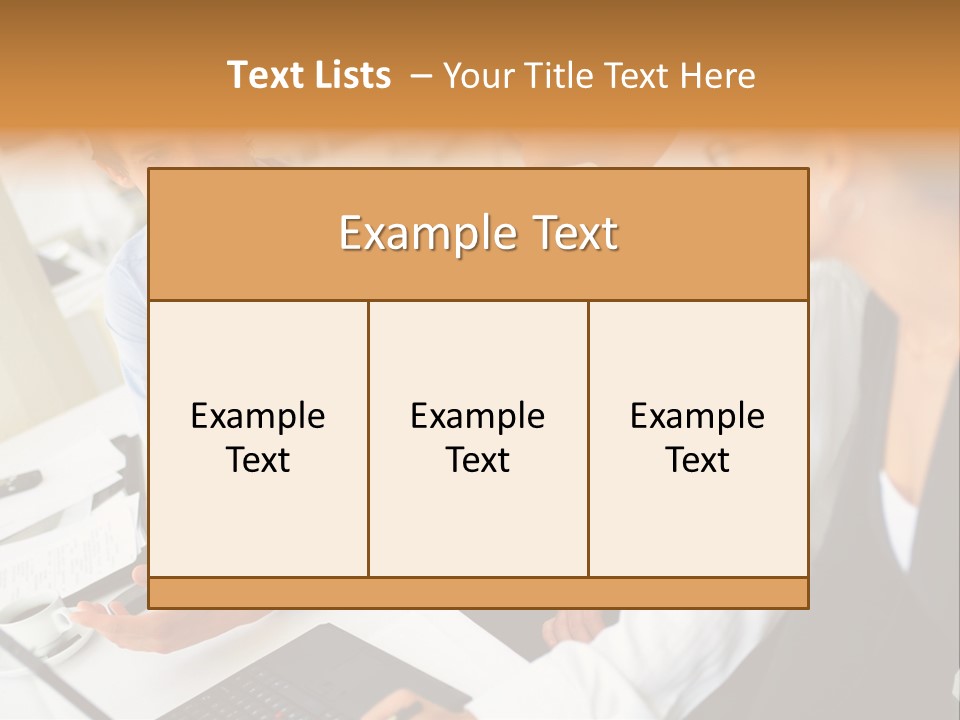 Contemporary Working White PowerPoint Template