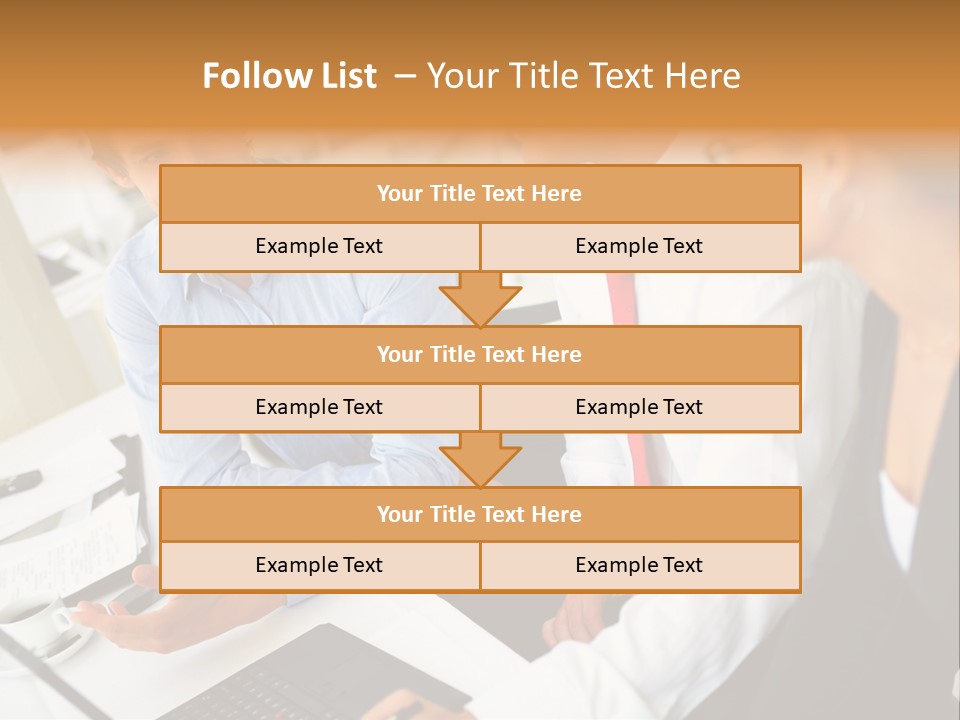 Contemporary Working White PowerPoint Template