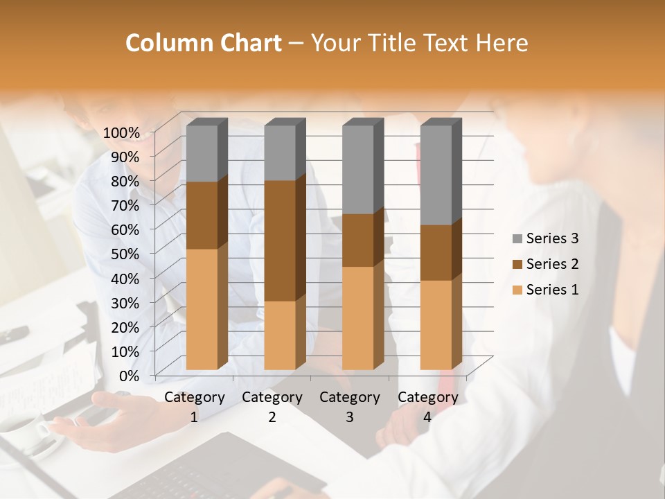 Contemporary Working White PowerPoint Template