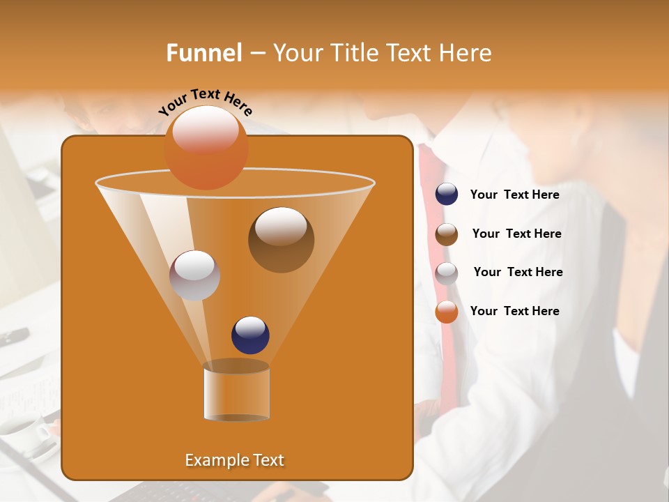 Contemporary Working White PowerPoint Template