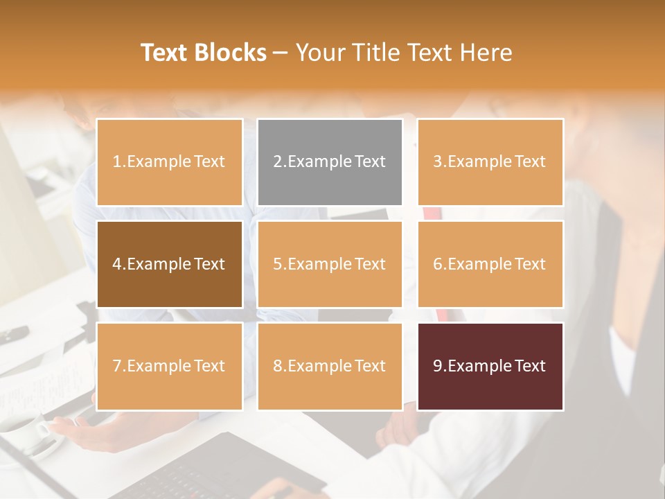 Contemporary Working White PowerPoint Template