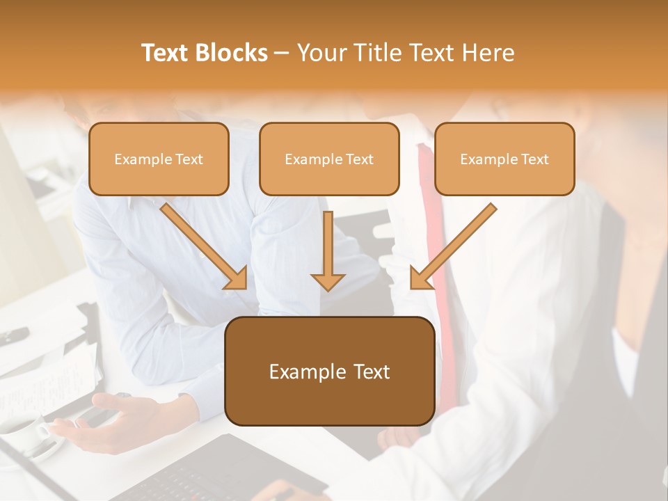 Contemporary Working White PowerPoint Template