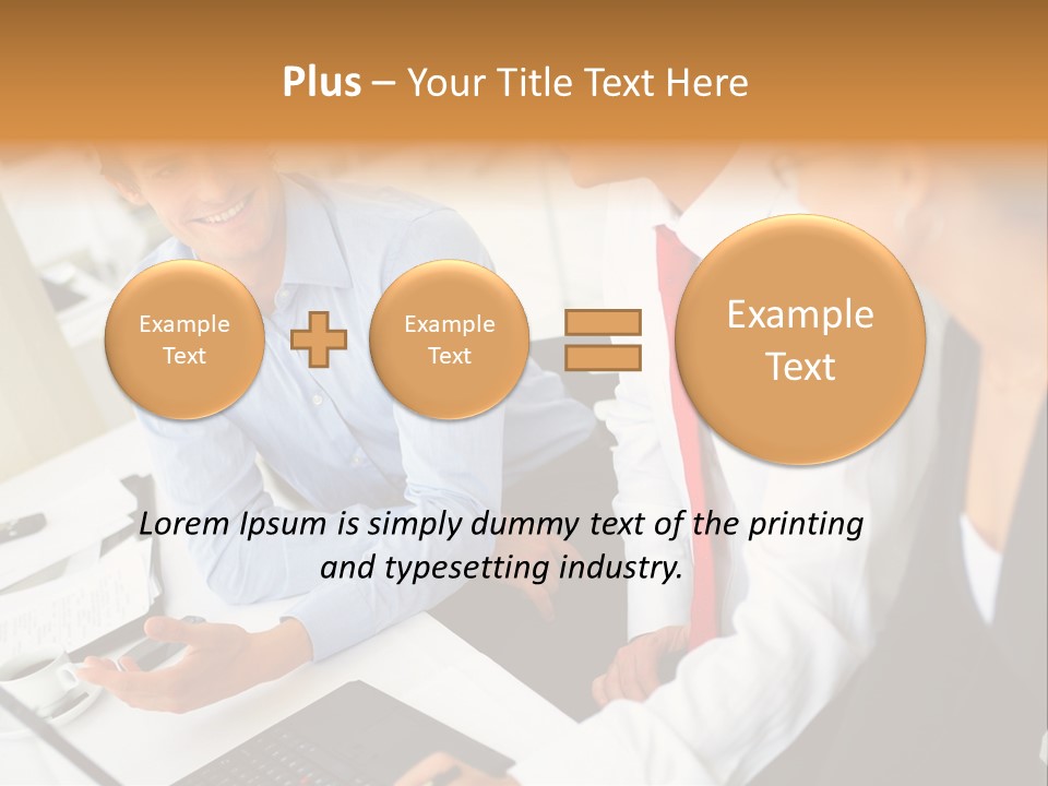 Contemporary Working White PowerPoint Template