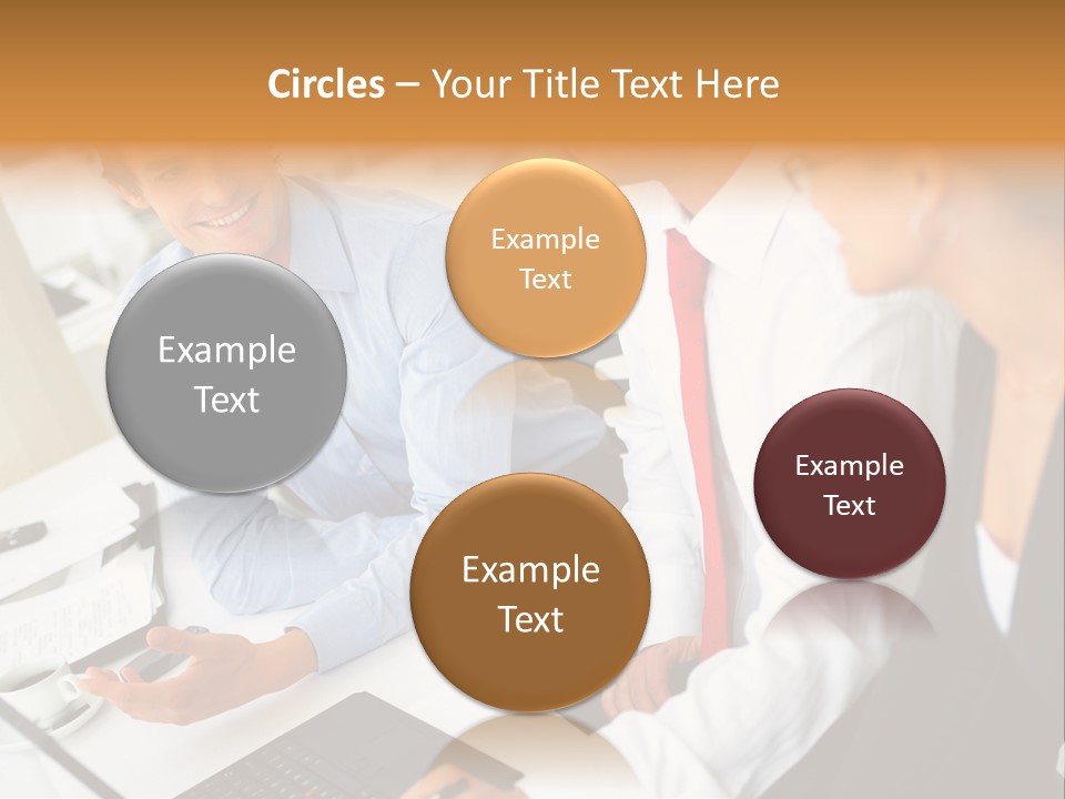 Contemporary Working White PowerPoint Template