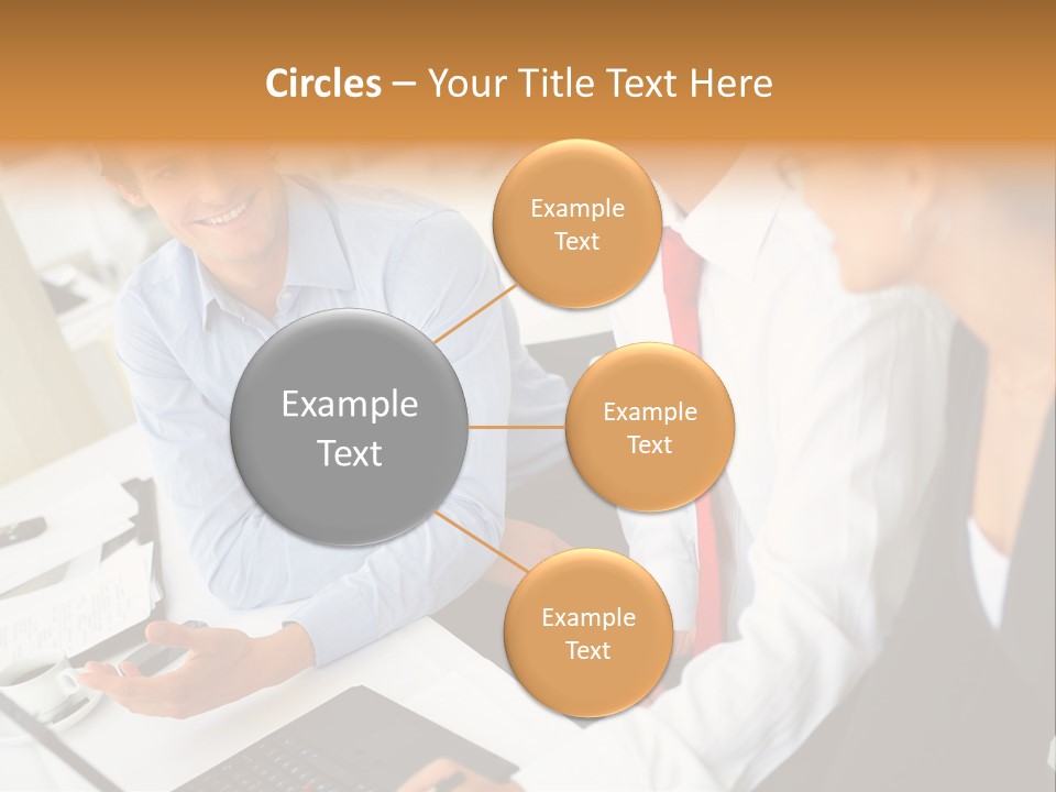 Contemporary Working White PowerPoint Template