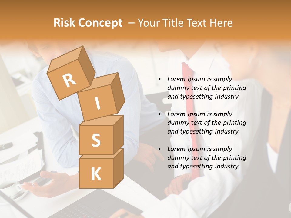 Contemporary Working White PowerPoint Template