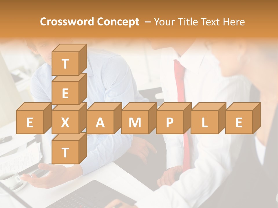 Contemporary Working White PowerPoint Template