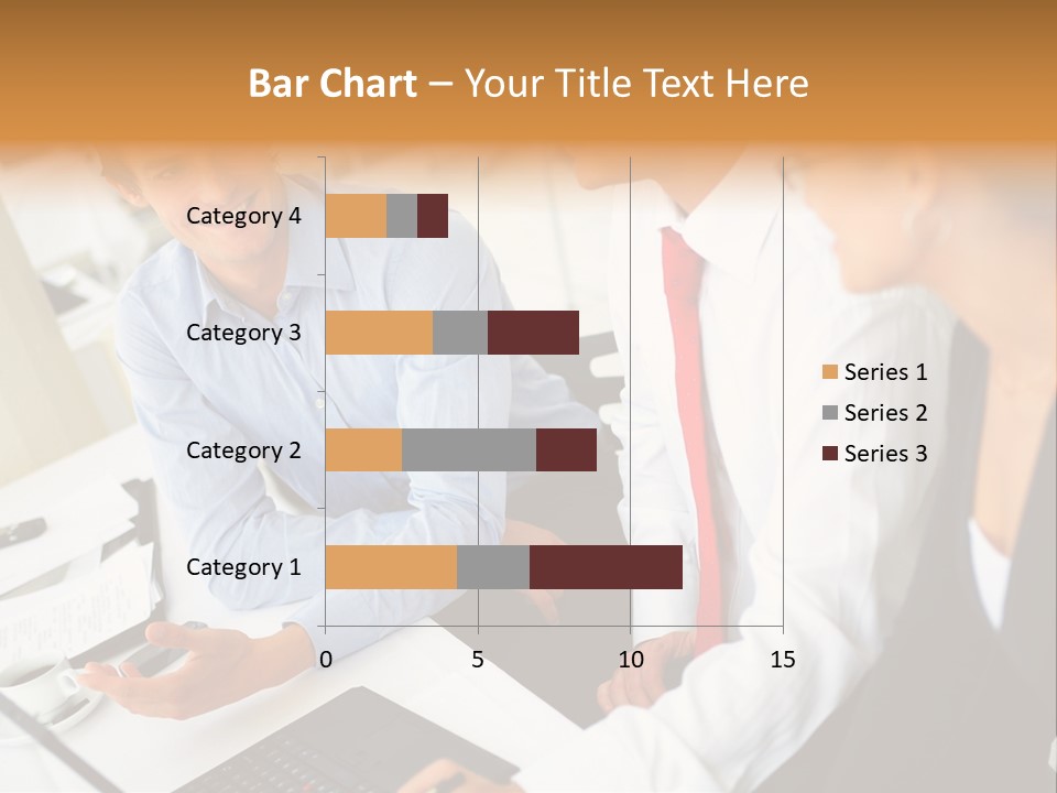 Contemporary Working White PowerPoint Template