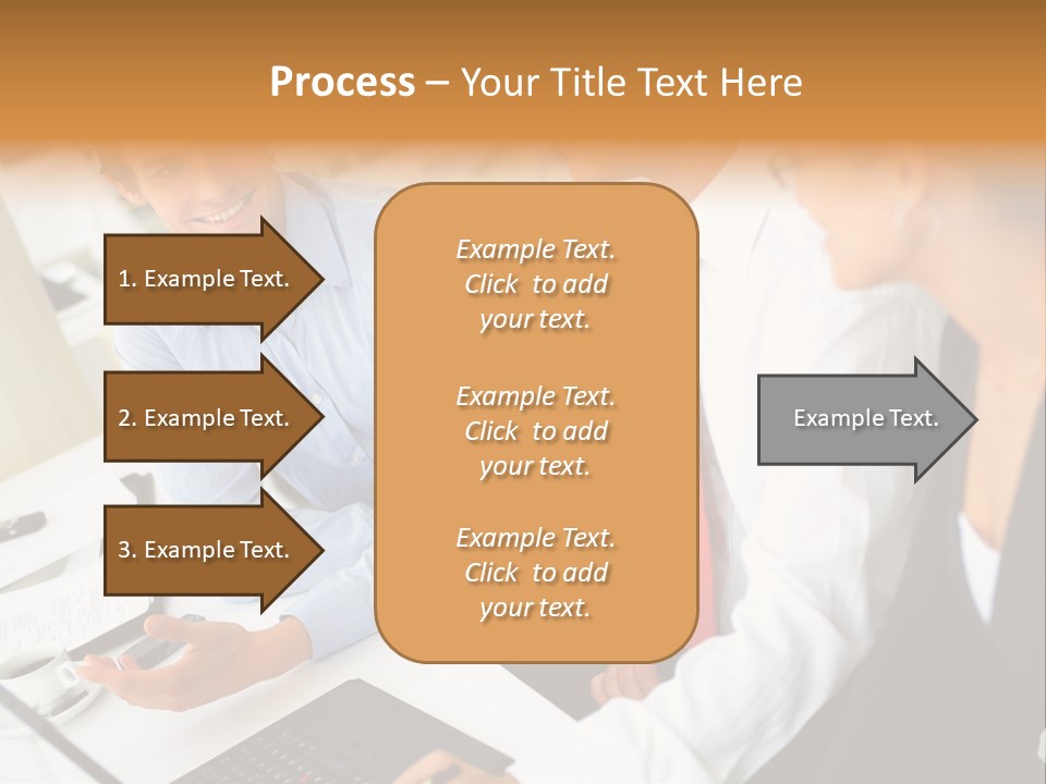 Contemporary Working White PowerPoint Template
