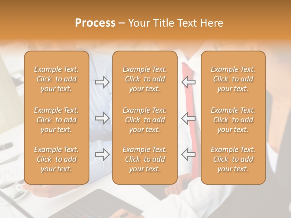 Contemporary Working White PowerPoint Template