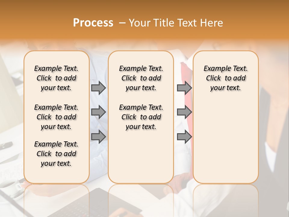 Contemporary Working White PowerPoint Template