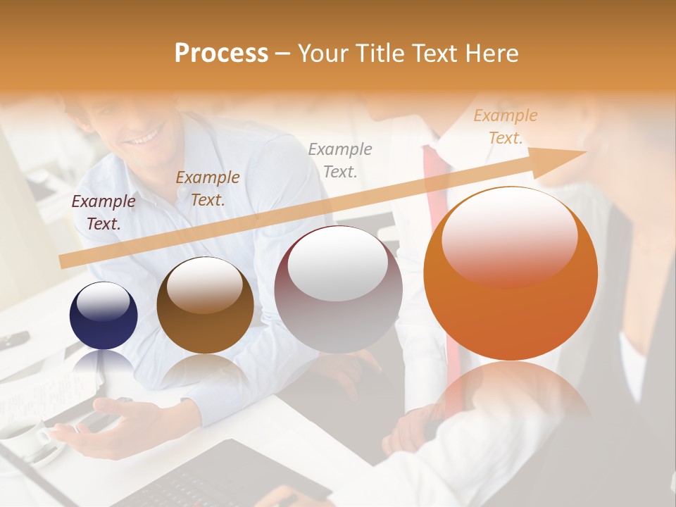 Contemporary Working White PowerPoint Template