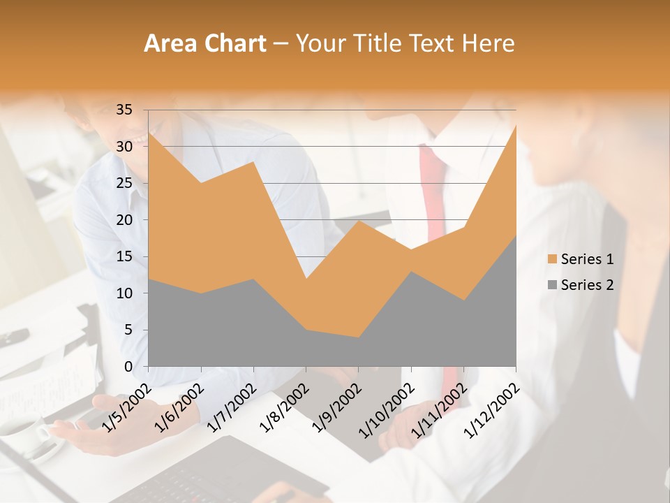 Contemporary Working White PowerPoint Template