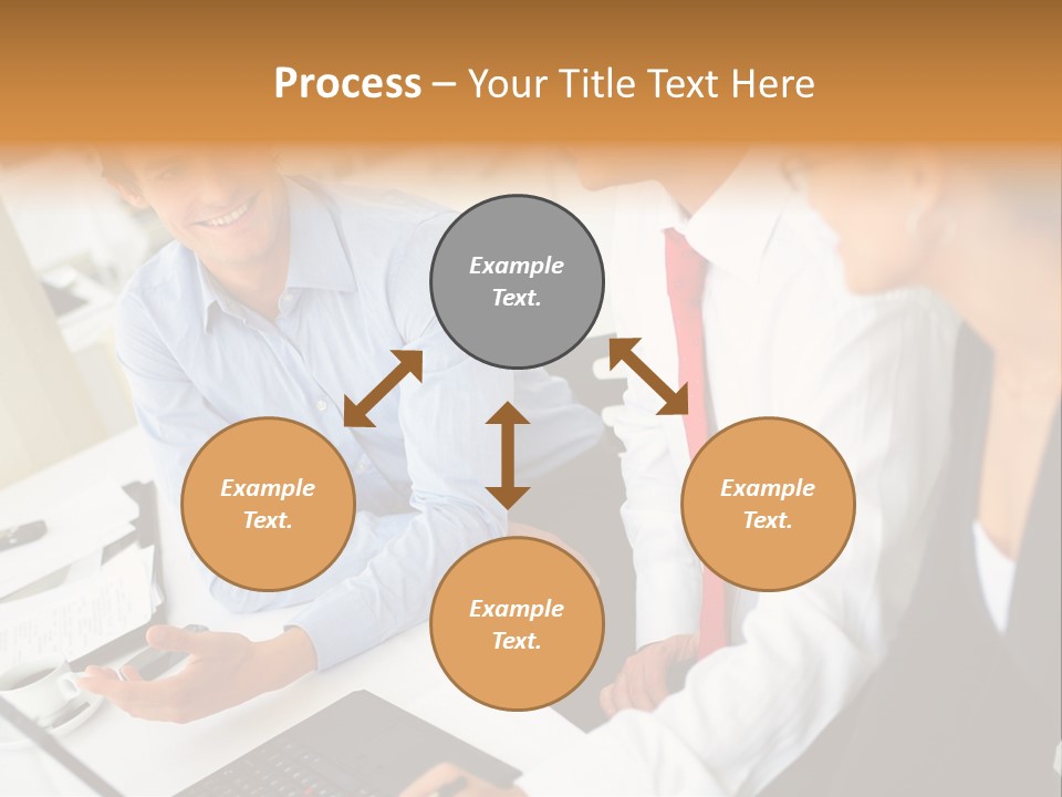 Contemporary Working White PowerPoint Template