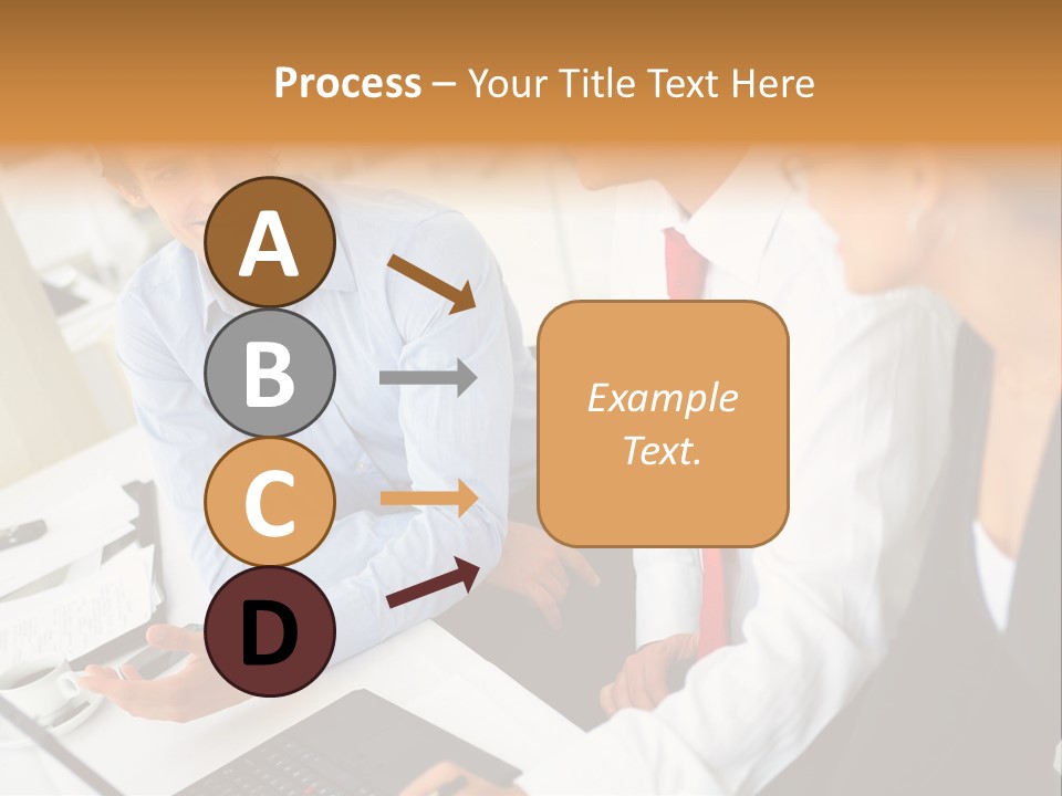 Contemporary Working White PowerPoint Template