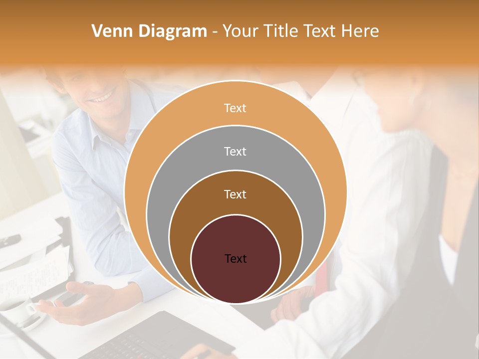 Contemporary Working White PowerPoint Template