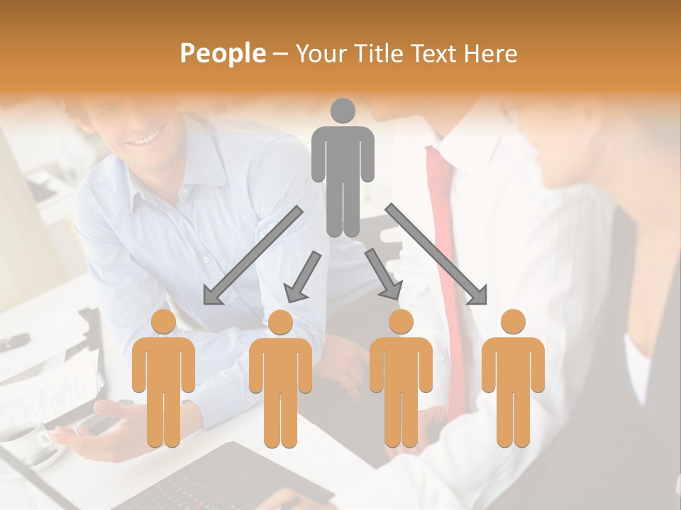 Contemporary Working White PowerPoint Template