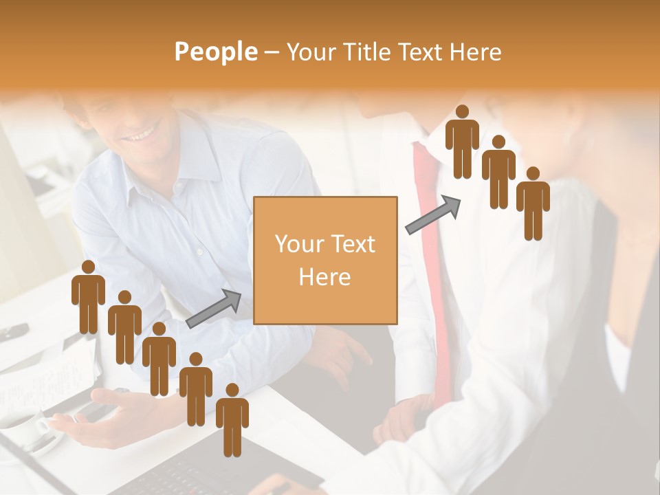 Contemporary Working White PowerPoint Template