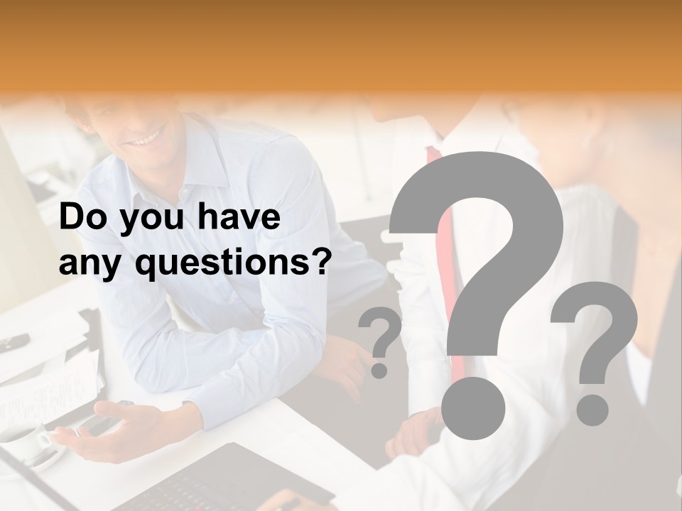 Contemporary Working White PowerPoint Template