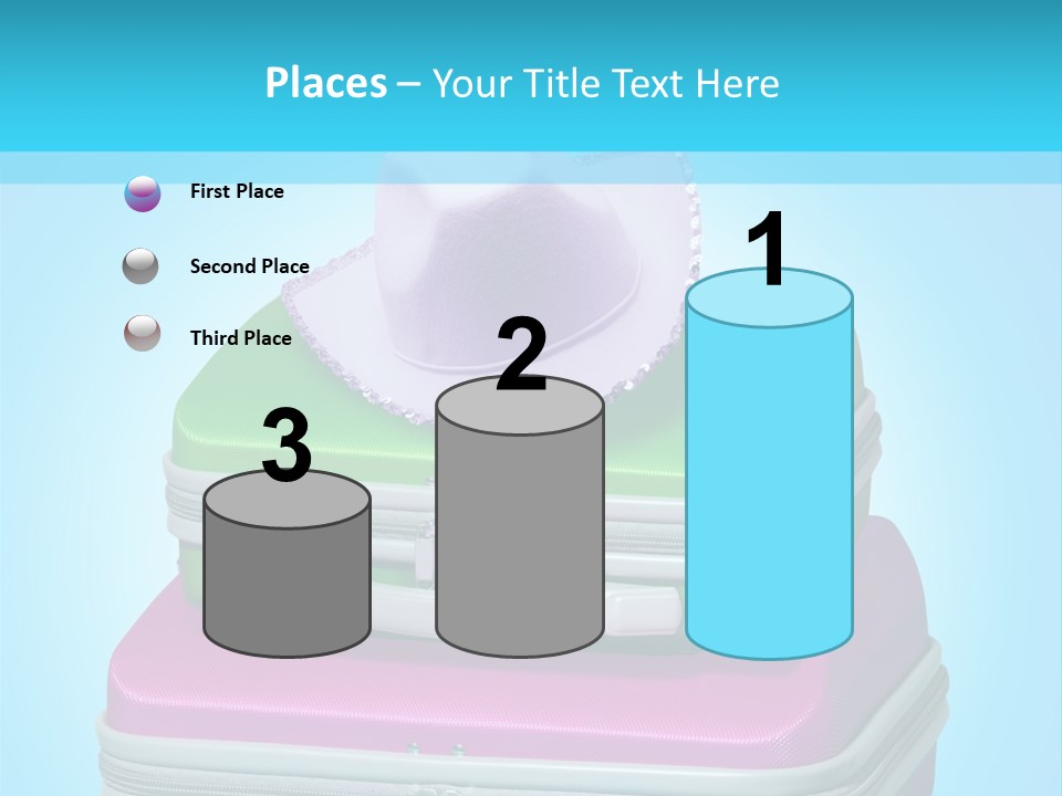 Blank Briefcase Handle PowerPoint Template