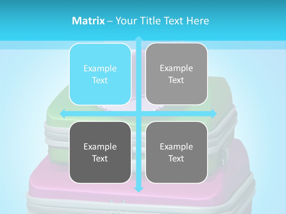 Blank Briefcase Handle PowerPoint Template