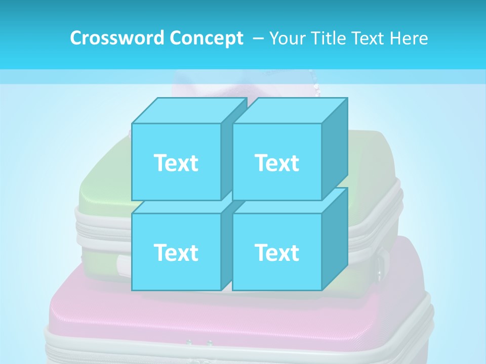 Blank Briefcase Handle PowerPoint Template