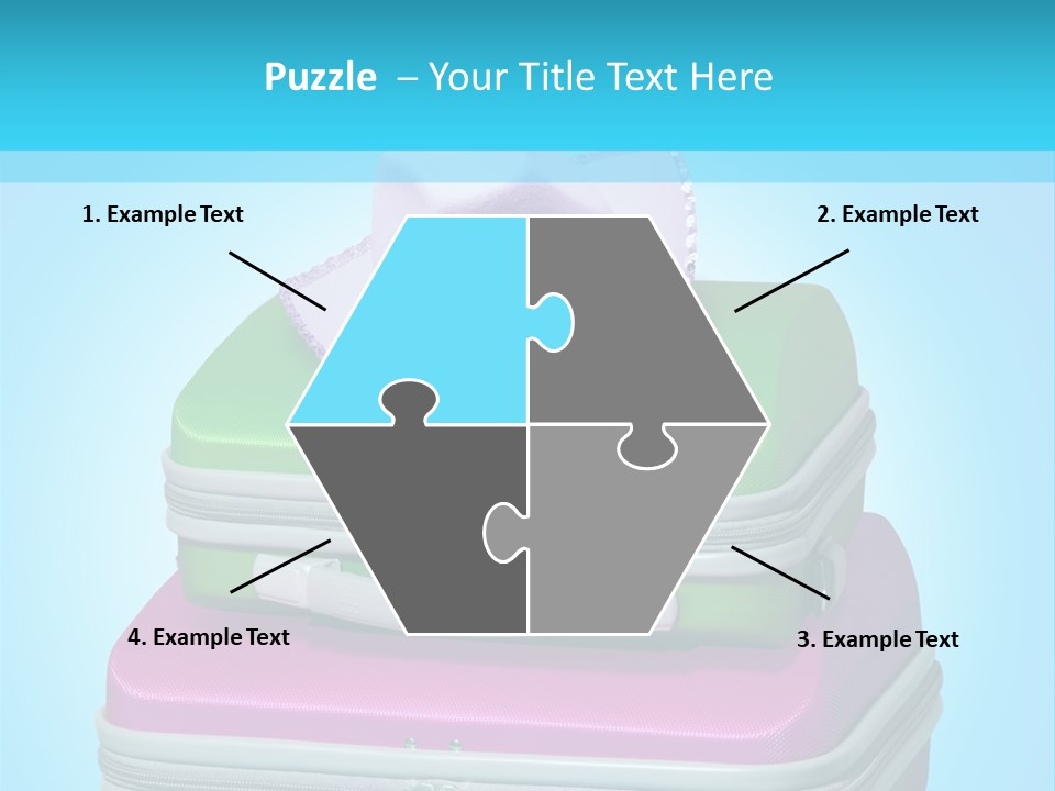 Blank Briefcase Handle PowerPoint Template