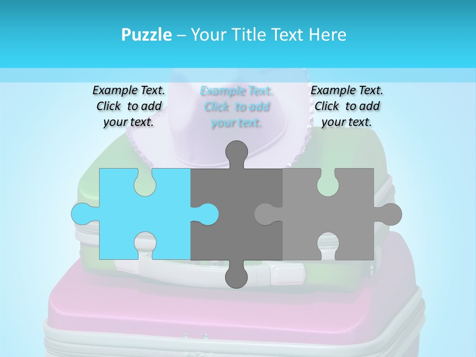 Blank Briefcase Handle PowerPoint Template