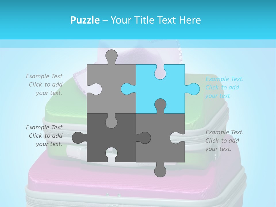 Blank Briefcase Handle PowerPoint Template