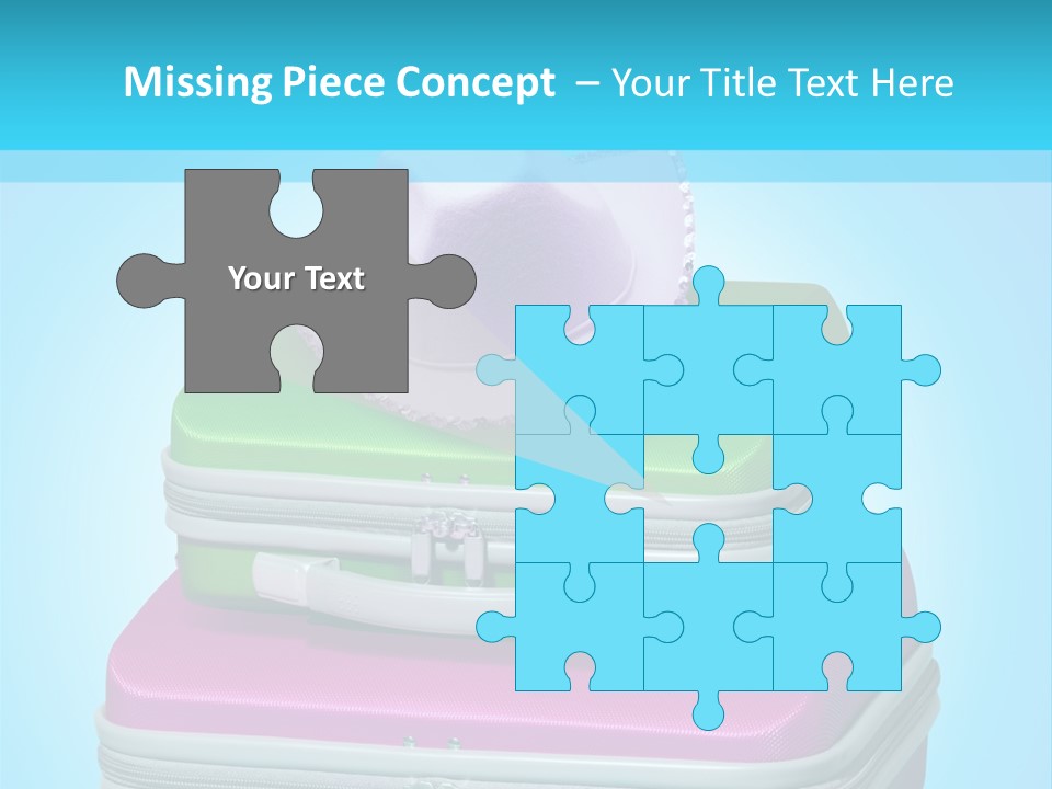 Blank Briefcase Handle PowerPoint Template