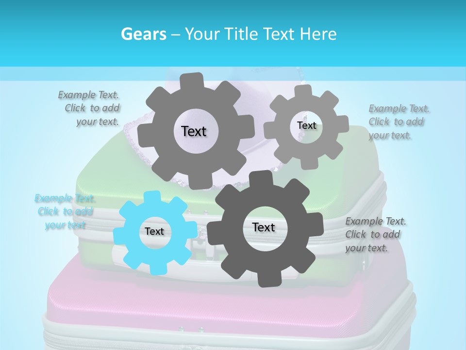 Blank Briefcase Handle PowerPoint Template