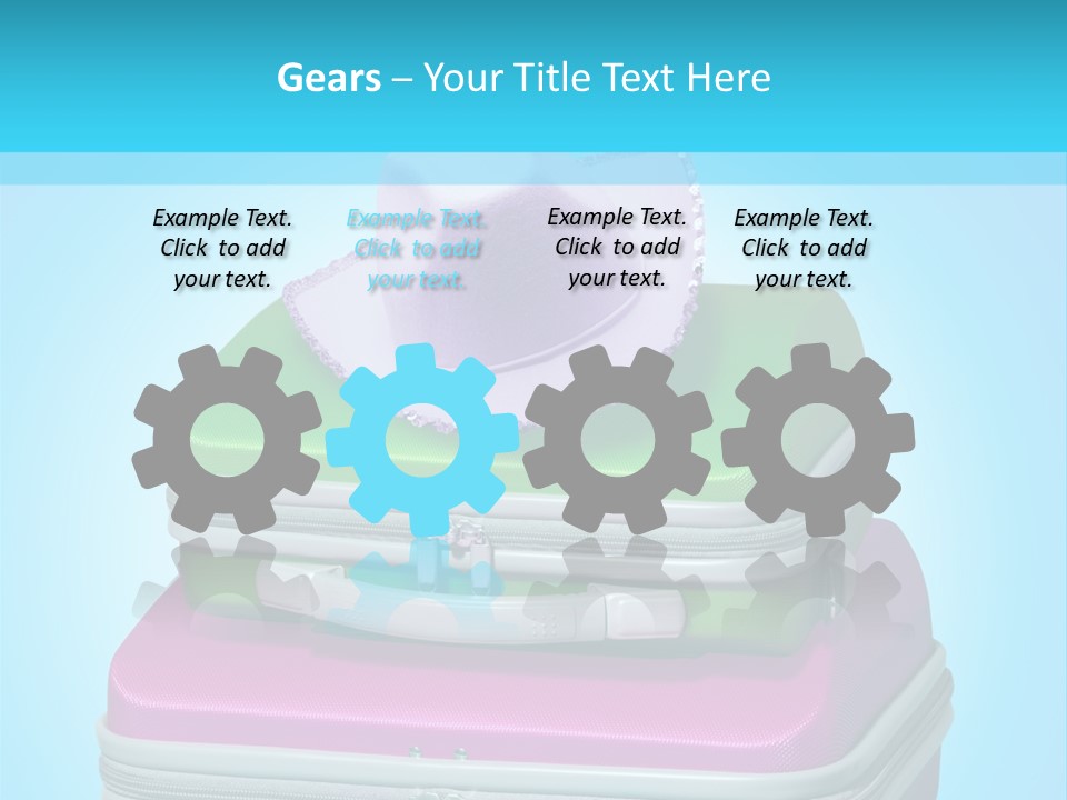 Blank Briefcase Handle PowerPoint Template