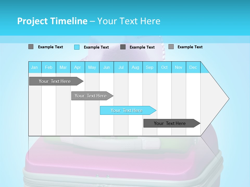 Blank Briefcase Handle PowerPoint Template
